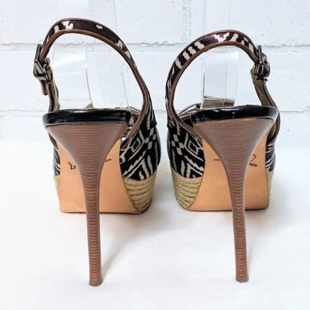 NWOB SAM EDELMAN Novato Aztec Tribal Heels 7